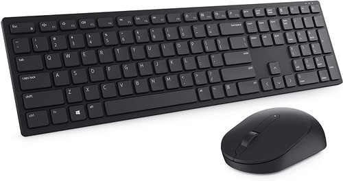 ALL-DAY PRODUCTIVITYEnhance your all-day productivity with this RF 2.4GHz wireless full-sized keyboard and mouse. Programmable keys and scroll wheel allow you to gain quick access to your frequently used shortcuts. The native 1600 DPI mouse offers preset DPIs of up to 4000 adjustable via the Dell Peripheral Manager, offering accurate tracking across a wide range of display resolutions.WORK IN COMFORTWork with one of the quietest wireless keyboards whether on a conference call or in proximity with others. Symmetrically designed, the wireless mouse is great for both left and right-handed users. Tilt legs on the keyboard offer two adjustable angles so you can choose your preferred typing position.SUPERB RELIABILITYBuilt to last, this wireless keyboard and mouse combo has one of the industry’s leading battery lives at up to 36 months. Dell Advanced Exchange Service offers you added peace of mind, shipping you a replacement the next business day during your 3-year Limited Hardware Warranty period. Rigorous testing allows your combo to work perfectly with your Dell systems.