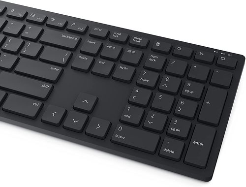 8DEKM5221WBKB | ALL-DAY PRODUCTIVITYEnhance your all-day productivity with this RF 2.4GHz wireless full-sized keyboard and mouse. Programmable keys and scroll wheel allow you to gain quick access to your frequently used shortcuts. The native 1600 DPI mouse offers preset DPIs of up to 4000 adjustable via the Dell Peripheral Manager, offering accurate tracking across a wide range of display resolutions.WORK IN COMFORTWork with one of the quietest wireless keyboards whether on a conference call or in proximity with others. Symmetrically designed, the wireless mouse is great for both left and right-handed users. Tilt legs on the keyboard offer two adjustable angles so you can choose your preferred typing position.SUPERB RELIABILITYBuilt to last, this wireless keyboard and mouse combo has one of the industry’s leading battery lives at up to 36 months. Dell Advanced Exchange Service offers you added peace of mind, shipping you a replacement the next business day during your 3-year Limited Hardware Warranty period. Rigorous testing allows your combo to work perfectly with your Dell systems.