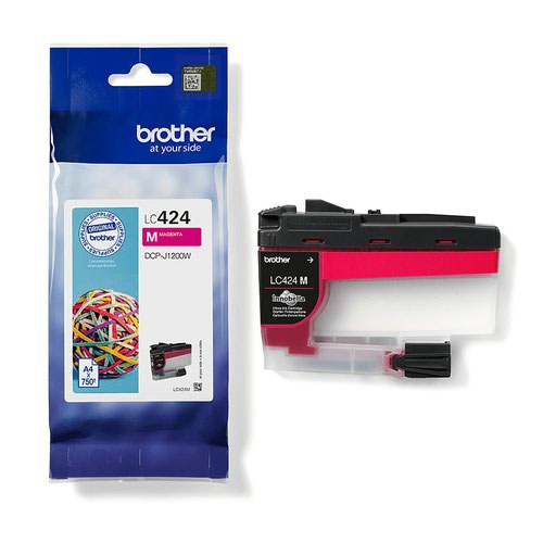 Brother Magenta Standard Capacity Ink Cartridge 750 pages - LC424M