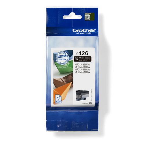 Brother Black Standard Capacity Ink Cartridge 3k pages - LC426BK