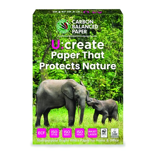 U:Create A4 210 x 297mm 75gsm Pack of 500 70% PEFC Certified