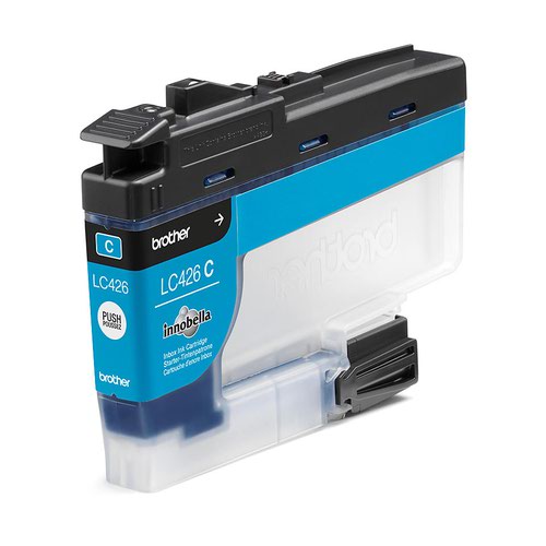 BRLC426C | Looking for a cartridge that offers effortless performance every time you print? The Brother cyan LC426C Ink Cartridge, with colour fade resistant properties guarantees smooth, reliable and top quality printouts from your first to your last print. Our perfectly balanced inks ensure your printer stays working at its best. Brother consider the environmental impact at every stage of your ink cartridge life cycle, reducing waste at landfill. All our hardware and ink cartridges are built to have as little impact on the environment as possible.  Genuine Brother LC426C ink cartridge - worth it every time