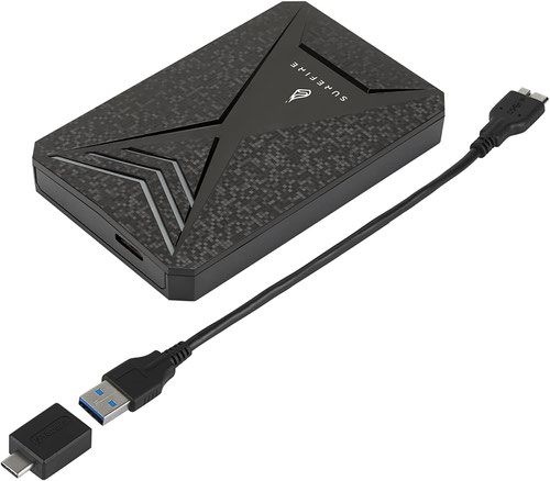 SureFire Bunker Gaming SSD USB 3.2 Gen 1 1TB Black 25+ Games 53684 | SUF53684 | Verbatim