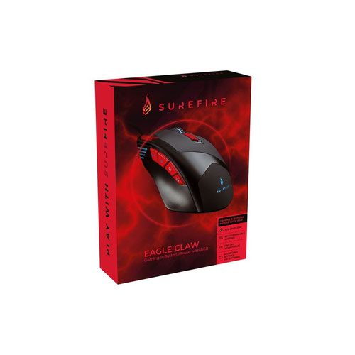 SUF48817 SureFire Eagle Claw Gaming 9-Button Mouse with RGB 48817