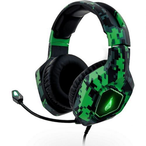 Verbatim SureFire Skirmish Wired Gaming Headset 20 - 20000 Hz 390 g Headset Black Camouflage Green 48821