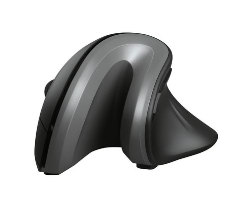 Wireless mouse with ergonomic vertical design to reduce arm and wrist strain.Make the most of the hours you spend working on your computer with a mouse. The Trust Verro Ergonomic Wireless Mouse is the vertical solution to wrist and arm strain and pain. With its unique shape and various functional features, the Verro is the smart choice when you need to operate a mouse for long hours.Over long periods of use, the tiny movements you make with your mouse will make a great difference to your body. Designed at a unique vertical angle, the Verro brings your wrist into an optimal position of 60° so that those movements are carried out in your body’s most natural posture. Furthermore, it’s lightweight, shaped to fit all sizes of hands and boasts rubber coating to give a perfect grip. Working with Verro will feel like a real relief.Choosing a mouse that’s better for your posture, doesn’t have to mean compromising on looks. The Trust Verro Ergonomic Wireless Mouse has plenty of both; health benefits do come in a stylish design. With a smooth design and soft round edges in black, this is the ergonomic mouse that you won’t want to hide in your desk drawer.Don’t let cables get in the way of your workflow or influence your working position. The 10 meter wireless range of the Verro guarantees optimal freedom. Simply plug in the micro-receiver to use the mouse and store it in the special compartment in the mouse when your work is done. This handy mouse also features an on/off switch to save on energy by turning it off when you are not using it. The Verro is the definition of smart working.