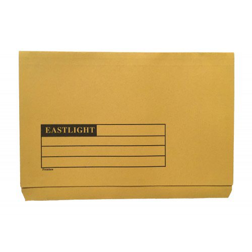 ValueX Document Wallet Full Flap Foolscap 270gsm Yellow (Pack 50) 45419DENT