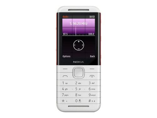 Nokia 5310 2.5 Inch QVGA MT6260A Dual SIM 8MB 16MB White Mobile Phone
