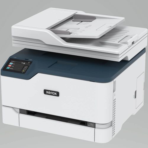 XERC235VDNI | When you need to scan documents to share with colleagues, make copies or send a fax, the C235 does it all. The all-in-one device delivers functionality beyond print without the extra expense or desk space of additional devices.