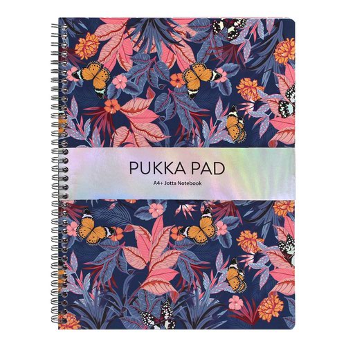 Pukka Bloom A4 Plus Jotta Book Round Corners Assorted Designs (Pack 3) 9497(AST)-BLM  | County Office Supplies