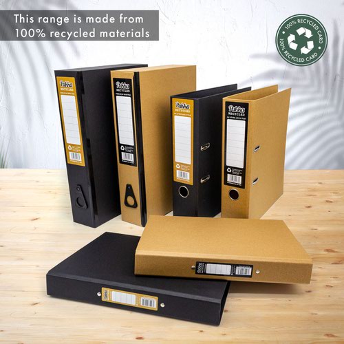 Pukka Recycled Ringbinder A4 Kraft Ref Rf-9485 [Pack 10] 147026 Buy online at Office 5Star or contact us Tel 01594 810081 for assistance