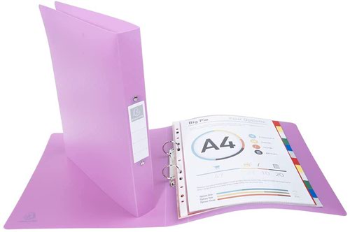 Forever Young Polypropylene Ringbinder 2Ring 30mm Ring 40mm Spine A4 Plus Assorted (Pack 4) 54790E