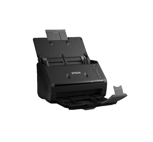 High-speed, auto-duplex scanner allows quick digitalisation of business documents from computers, tablets, and smartphones.Keep your business organised with this high-speed, A4, auto-duplex scanner with auto-sheet feed. Scan from PCs, Macs, smartphones and other devices from any room, thanks to its wireless and USB 3.0 connectivity.Double-sided scanning in a single pass, 50-sheet auto document feeder and scan speeds of 35ppm/70ipm mean you'll be able to complete your work quickly and save time.Scan direct from your computer to network folders, cloud accounts and email with the Epson ScanSmart software . Alternatively, with the Epson Smart Panel app you can scan directly to any folder in your cloud accounts using just your tablet or phone or simply scan to the device itself.Scan all your business documents from business cards and receipts to invoices and letters. The auto feeder is compatible with all media weights from 27-413 gsm and will automatically stop feeding if there is a jam to prevent damaging any important documents.Intelligent colour and image adjustments - auto crop, skew correction, blank page and background removal with Epson’s Image Processing Technology.With a 4,000 pages per day duty cycle and inbuilt sensors for paper jams, double-feeding, and dirt-on-glass detection, all documents are kept safe and scanned to the highest quality.The intuitive Epson ScanSmart scanning software lets you preview, email, upload and more. Create searchable PDFs, and editable Word, Excel and PowerPoint files with the built-in Optical Character Recognition (OCR) software.