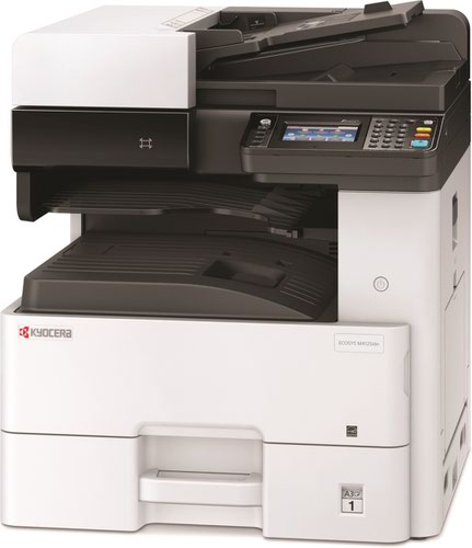 Rich in business-friendly features for an affordable price, the Kyocera ECOSYS M4125idn is designed for high productivity. Capable of producing exceptional prints on paper sizes up to A3, this robust and capable printer features long-life components and a clever modular design, allowing your printer to grow with your business. Capable of print output speeds up to 25 ppm (A4) at effective 1200 x 1200 dpi resolution with a first print out in your hand in less than six seconds, the Kyocera ECOSYS M4125idn makes quality, affordability and reliability the smart choice for your office.The scalable workgroup printerDesigned for the small office that needs big productivity, the ECOSYS M4125idn has all the benefits of a complete document management system for small business. Well designed and compact, this Kyocera printer is available with a range of accessories designed to expand its print handling and finishing capabilities as you need them. And Kyocera&#146;s long life components provide unparalleled reliability and efficiency.Advanced functionality, easy useDespite its advanced functionality including all-in-one print, copy, scan and optional fax, the ECOSYS M4125idn is designed to be up and running straight out of the box, thanks to its full-colour touchscreen. This use of familiar gestures to allow you to navigate between wizard style set up menus and automate daily print tasks with ease. The minimum install and operating requirements mean that the ECOSYS M4125idn will integrate perfectly into your office print set-up.HYPAS technologyThe Hybrid Platform for Advanced Solutions (HYPAS) software bundled with your Kyocera ECOSYS M4125idn is designed to expand its core capabilities with just a few simple clicks. Paper documents can be efficiently routed so that you can benefit from cost inefficiencies with greater end-user flexibility.Kyocera sustainabilityConsuming just 0.5 watts in sleep mode, the Kyocera&#146;s low energy use contributes to your sustainability targets. End of life consumables can be recycled through the ECO footPRINT programme.