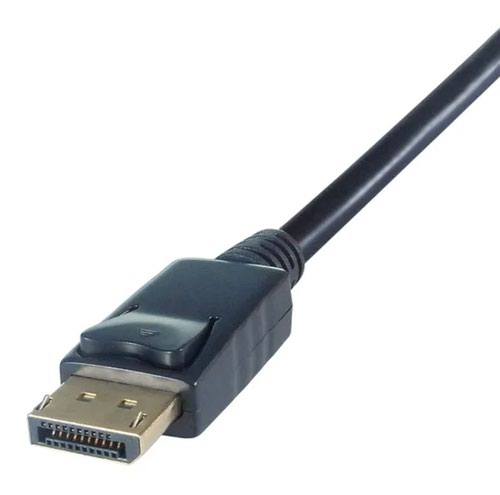 This cable lets you connect a DisplayPort-enabled device such as a PC to an HDMI display. It provides a complete digital display and audio output from your DP source to your HDMI display. Delivering a higher resolution, faster refresh rate, deeper colours and no lag all from a single cable. The gold-plated connectors resist corrosion to ensure a reliable signal.