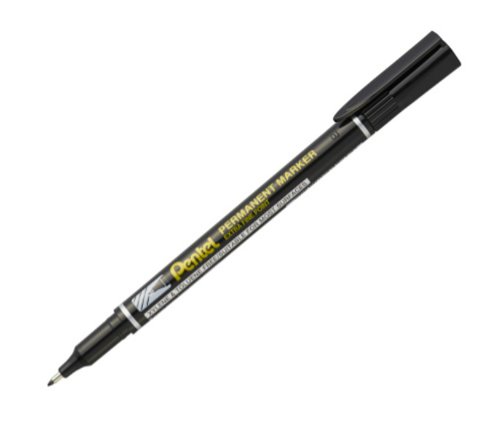 Pentel Permanent Markers – Black, Bullet Tip (2mm), Pack Of 12, Low-Odor, Xylene/Toluene Free