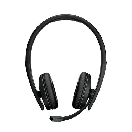 This Sennheiser headset is Microsoft Teams certified and UC optimised for maximum performance with wireless connectivity and all day comfort. The sleek design features a boom arm which folds away discreetly when not in use, with a noise-cancelling microphone to filter out ambient background noise. Ideal for switching between multiple audio devices from the office, working on-the-go, or telecommuting, the Sennheiser Epos Adapt 230 can connect via Bluetooth to two devices at the same time and switch seamlessly between the phone and computer.