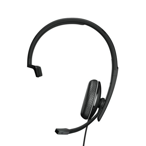 *** CLEARANCE ITEM - LIMITED STOCK AVAILABILITY AT THIS PRICE ***.Wired, single-sided headset with 3.5 mm jack, for professionals working on mobile devices. Work your way with a stylish, comfortable headset designed for the demands of today’s hybrid workplace with superior sound.Experience the elegant and comfortable ADAPT 100 Series. The headsets that adapt to you and your device, whatever device you are using. Enjoy exceptional audio quality and superior sound while soft earpads provide all day comfort. The series includes Microsoft Certified and UC optimized variants with or without ANC so you can block out noise disturbances instantly and enjoy a seamless call experience wherever you go. With flexible connectivity, it’s simply plug and play – working remotely, at the office or on the go.Work in style with an elegant headset designed for the smart office. Experience flexibility and comfort with large on-ear noise-damping earpads and a discreet boom arm that folds neatly away into the headband. Choose ANC variants to effectively block out distracting noises in the office instantly. Choose between UC optimized and Teams Certified variants. Jump straight into Microsoft Teams meeting with dedicated Teams’ button, while smart audio technologies give you peace of mind to focus and boost productivity.Turn any space into your study space with an elegant and superior audio tool. Listen and learn with great sound, while the foldable boom arm and exceptional microphone clarity ensures a good call experience during lectures and group calls. Smart audio technologies reduce noise disturbances to enable you to focus and concentrate on the task at hand, while the lightweight fold-flat design with comfortable earpads makes it easy to carry around.Experience an audio tool that adapts to you wherever you go. Lightweight, foldable and portable, the headset is designed for today’s hybrid workplace with EPOS Voice™ technology and a noise-cancelling microphone. Enjoy a seamless call experience wherever you work, while smart audio technologies and noise-damping earpads ensure a disruption-free workplace, anywhere. With variants optimized for UC and certified for Microsoft Teams, you can optimize your performance however and wherever you work.Included in the box:Headset, acoustic foam ear pad/s mounted on headset, cable with call control, quick guide, safety guide, compliance sheet