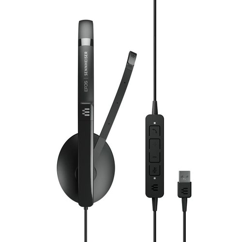 This Sennheiser Adapt 160 UC headset with 3.5mm Jack is UC optimised for maximum performance. Featuring large on-ear, noise-dampening earpads for and all day comfort and a boom arm which folds away discreetly when not in use. With superior stereo sound, the Adapt 100 series adapts to the user whether at the workstation, around the office on a daily commute.