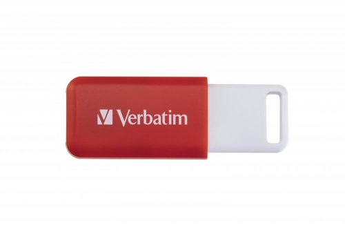 Verbatim Databar USB Drive USB 2.0 16GB Red 49453 - VM49453