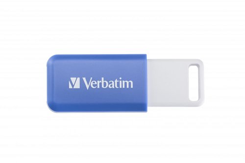 Verbatim Databar USB Drive USB 2.0 64GB Blue 49455 USB Memory Sticks VM49455