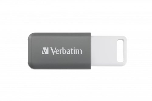 VM49456 Verbatim Databar USB Drive USB 2.0 128GB Grey 49456