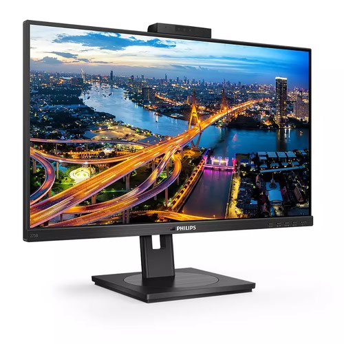 8PH275B1H | This Philips monitor with a secure pop-up webcam with Windows Hello offers personalised and greater security. Loaded with features to improve productivity and sustainability. Eye comfort features with TUV certified to reduce eye fatigue.