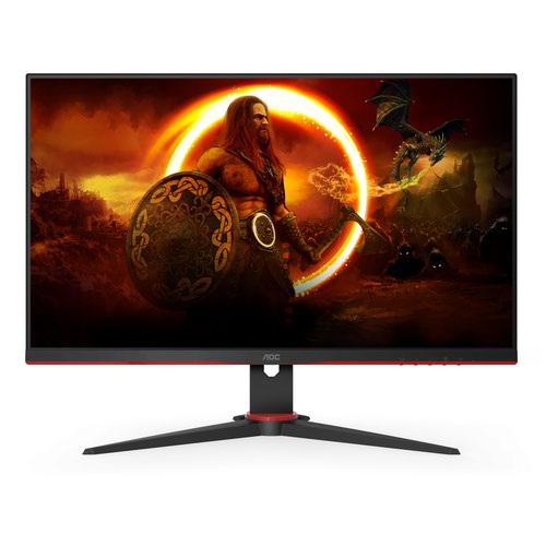 8AO24G2ZE | Expand your view with multiple monitor set-up. The narrow border and frameless design offer the minimal bezel distraction for the ultimate battle station.240Hz completely unleashes top end GPUs, bringing unprecedented fluidity to the picture on your screen. With every detail brought sharply into focus and every movement shown with crystal clarity, feel your reactions become one with the action and elevate your game.A pixel response time of 0.5 ms means speed without the smear for an enhanced experience. Fast-moving action and dramatic transitions will be rendered smoothly without the effects of ghosting.