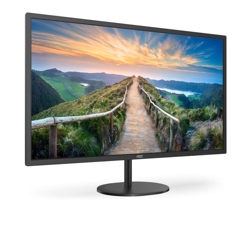 8AOQ32V4 | Sleek home office ideaIn an extremely clean design, the Q32V4 boasts a flat 31.5” IPS display with QHD resolution. This model offers the full package with Adaptive Synch, 75Hz refresh rate, Low Blue Light and Flicker-Free.With 2560 x 1440 resolution, Quad HD (QHD) offers superior picture quality and sharp imagery that reveals the finest details. The widescreen 16:9 aspect ratio provides plenty of space to spread out and work, plus allows you to enjoy games or movies in their original size.IPS panel ensures an excellent viewing experience with lifelike yet brilliant and accurate colours. Colours look consistent no matter from which angle you look at the displayGet the upper edge! With a 75 Hz refresh rate, the display panel draws 75 frames each second. 75 Hz refresh rate is 25% faster than what is offered on most entry level displays at 60 Hz, while still being affordable and delivering those extra frames gamers need to beat their opponents.Adaptive Sync aligns your monitor’s vertical refresh rate with the frame rate delivered by your GPU, making your gameplay and casual gaming experience even more fluid by eliminating stuttering, tearing and judder. This feature is also useful when enjoying videos and other visual media, for a smoother entertainment.Built-in speakers make it easy to catch up with family, friends and colleagues. For movies, music, games and more, you’ll enjoy quality audio without the hassle of connecting external speakers.