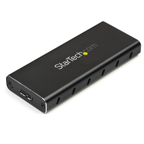 StarTech.com M.2 SSD Enclosure USB 3.1 cw USB C Cable  8STSM21BMU31C3