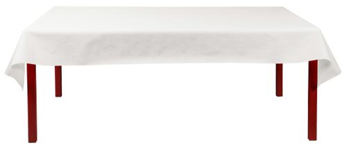 White Spunbond tablecloth. This qualitative, fabric-effect tablecloth is water repellent, tearproof and ecological. Particularly suitable for buffets that need a long-lasting appearance.