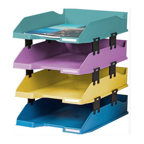 Forever Young Letter Trays Combo Assorted (Pack 4) 113293SETD  | County Office Supplies