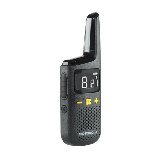 Across the warehouse, shop floor or school playground, the Motorola Solutions XT185 enables instant and clear communications at the touch of a button.Developed for business and commercial users, the XT185 is a general-purpose two-way radio, ideal for users needing to stay in touch with staff, colleagues or team members quickly, easily and economically. With long battery life, compact size, lightweight, and easy pairing, the XT185 is the perfect radio for the cost-conscious user.Included in the box:Two radios, Two charger pods, Two rechargeable Li-Ion batteries, Two belt clips, Two short lanyards, Two earbuds, One mains adapter