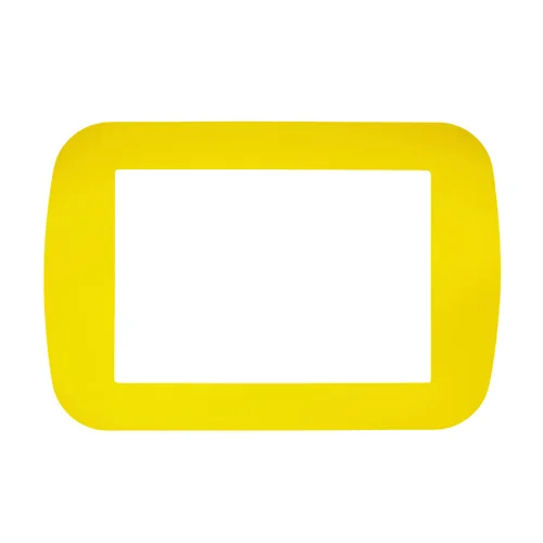 Frames4Floors PVC Floor Label Holders For Warehouse A4 (210mmx295mm) Yellow (Pack 10) - FF4Y/10