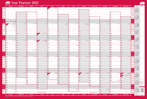 Sasco Year Planner 2023 Mounted 2410190D