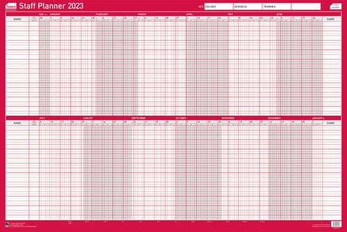 Sasco Year Planner 2023 Super Compact Unmounted 2410193D
