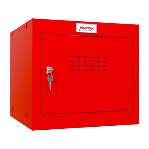 Phoenix CL Series Size 1 Cube Locker in Red with Key Lock CL0344RRK
