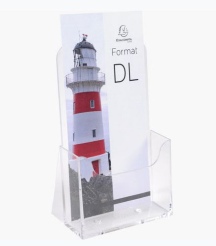 Exacompta Counter Literature Holder 1/3 A4 (DL) Clear Acrylic 73058D ExaClair Limited