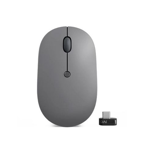 Lenovo Go Ambidextrous RF Wireless Optical 5 Buttons 2400 DPI Mouse and USB C Nano Receiver Lenovo