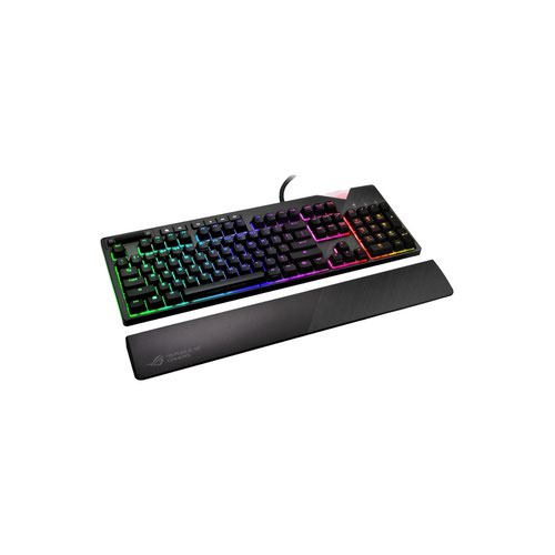 ASUS ROG Strix FLARE USB Mechanical RGB Gaming Keyboard Cherry MX Red Switches Macro and Media Keys Aura Sync Keyboards 8AS90MP00M0