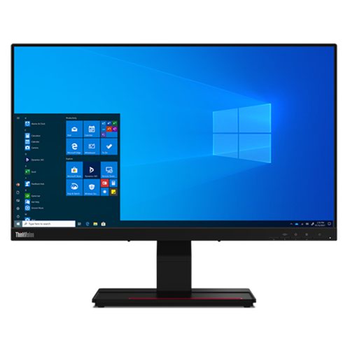 Lenovo ThinkVision T24t20 23.8 Inch 1920 x 1080 Pixels Full HD Resolution 4ms Response Time 60Hz Refresh Rate Touchscreen HDMI LED Monitor 8LEN62C5GAT1