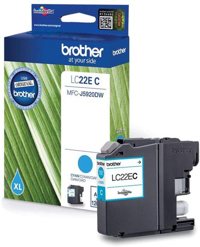 Brother Cyan Standard Capacity Ink Cartridge 1.2K pages for MFC-J 5920 DW - LC22EC