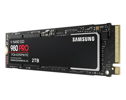 Samsung MZ V8P2T0BW 980 PRO 2TB M.2 PCIe 4.0 V NAND MLC NVMe Internal Solid State Drive Solid State Drives 8SAMZV8P2T0BW