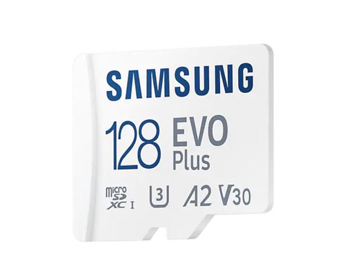 Samsung EVO Plus 128GB V30 A1 UHSI Class 10 MicroSDXC Memory Card and Adapter Flash Memory Cards 8SAMBMC128KA