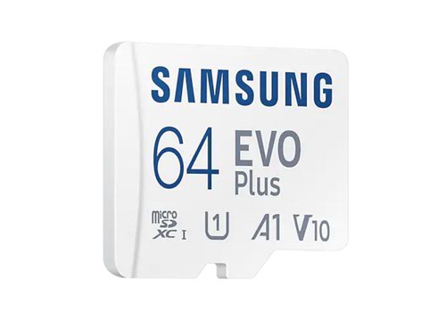 Samsung EVO Plus 64GB V30 A1 UHSI Class 10 MicroSDXC Memory Card and Adapter Flash Memory Cards 8SAMBMC64KAEU
