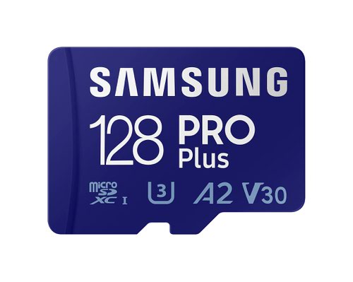 Samsung PRO Plus 128GB V30 A2 Class 10 Micro SDXC AD Memory Card and Adapter  8SAMBMD128KA