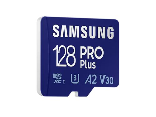 Samsung PRO Plus 128GB V30 A2 Class 10 Micro SDXC AD Memory Card and Adapter Flash Memory Cards 8SAMBMD128KA
