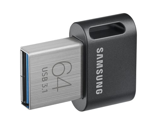 Samsung MUF 64AB 64GB Fit Plus USB3.1 Flash Drive Grey Silver USB Memory Sticks 8SAMUF64ABAPC
