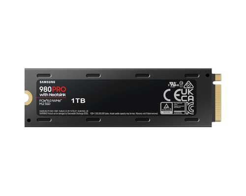 Samsung MZ V8P2T0 1TB 980 Pro PCIe 4.0 V NAND MLC NVMe Internal Solid State Drive with Heatsink Solid State Drives 8SAMZV8P1T0CW