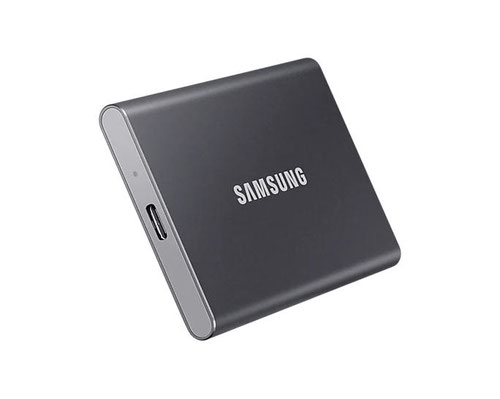 Samsung T7 500GB USB3.2C Portable External Solid State Drive Titan Grey Solid State Drives 8SAMUPC500TWW